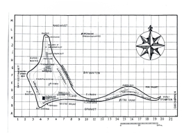 1958 topographic map with grid