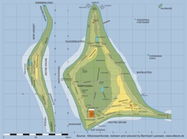 Recreated map in two parts