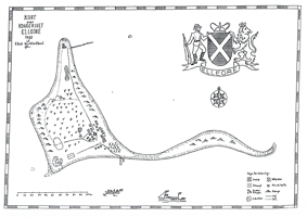 1988 EKD empty topographic map - original